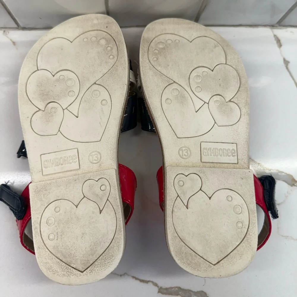 Gymboree Red, White, and Black Kids‎ Sandals